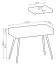 Toletta nera con 2 cassetti push-to-open | Gambe oro | Design moderno Horsham 72