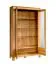 Vetrina due ante Balsa 01 | Ampio spazio | Rovere massiccio parziale | 206x120x47 cm | 3 ripiani vetro