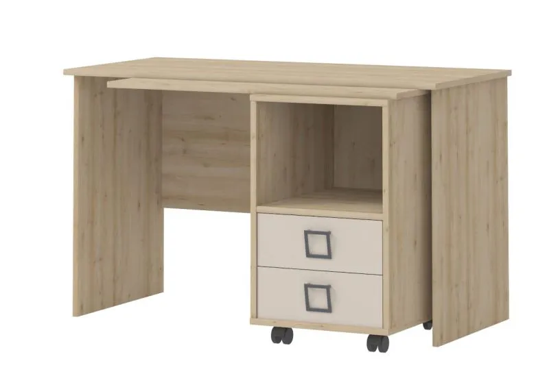Cameretta - Scrivania "Benjamin" 29, faggio / crema - 76 x 125 x 60 cm (h x l x p)
