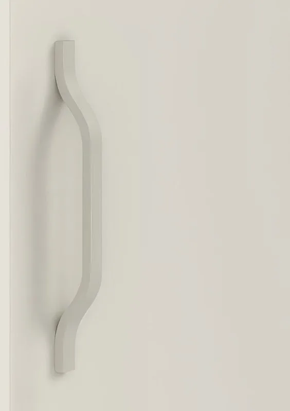 Maniglie in metallo per il mobile superiore dell'armadio Edegem 03 | Colore: cashmere