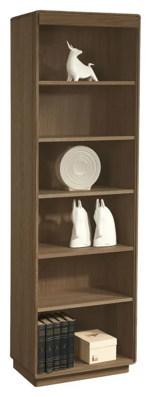 Scaffale alto "Fazenda" 04 | Rovere parzialmente massello | Marrone scuro | 201 x 61 x 41 cm