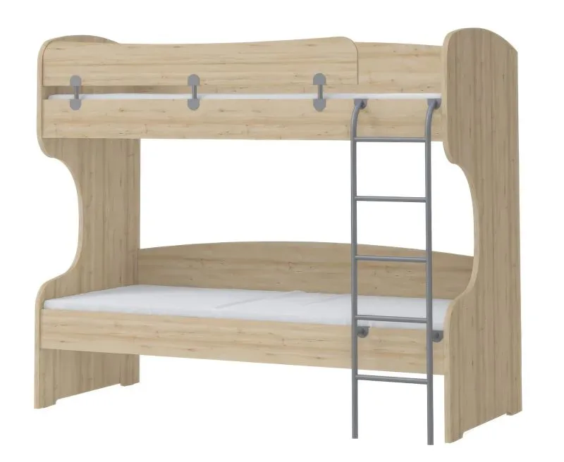 Letto singolo Benjamin 03 | Colore faggio | 90 x 200 cm | Design moderno e robusto