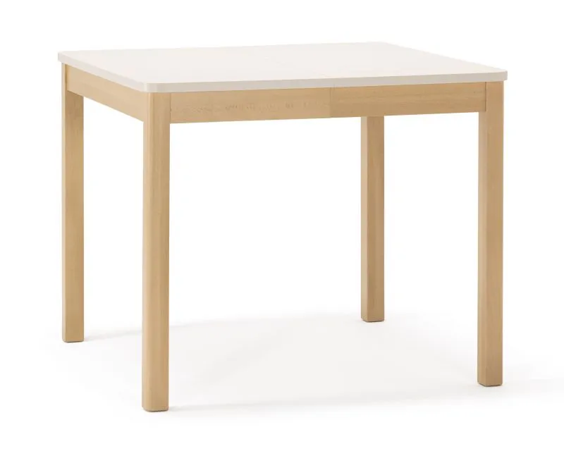 Tavolo quadrato "Espinillo" 01, beige / faggio, allungabile fino a 130 cm, 90 x 90 cm