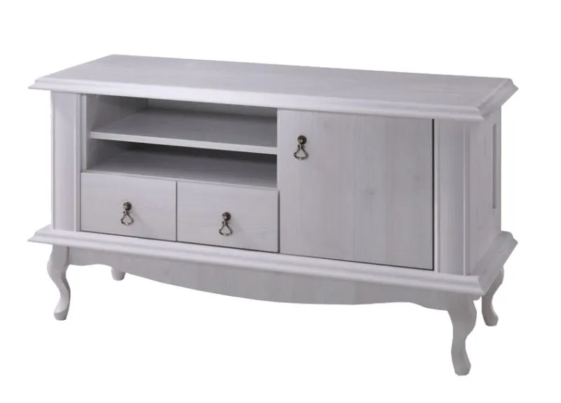 Mobile porta TV "Bignona" 15 | Pino bianco | 60 x 110 x 47 cm | Ampio spazio e design elegante