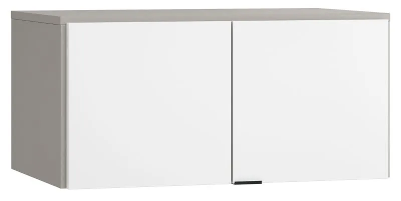 Modulo armadio Pantanoso 38 | grigio/bianco | 45 x 93 x 57 cm | laccatura soft touch | ante soft close