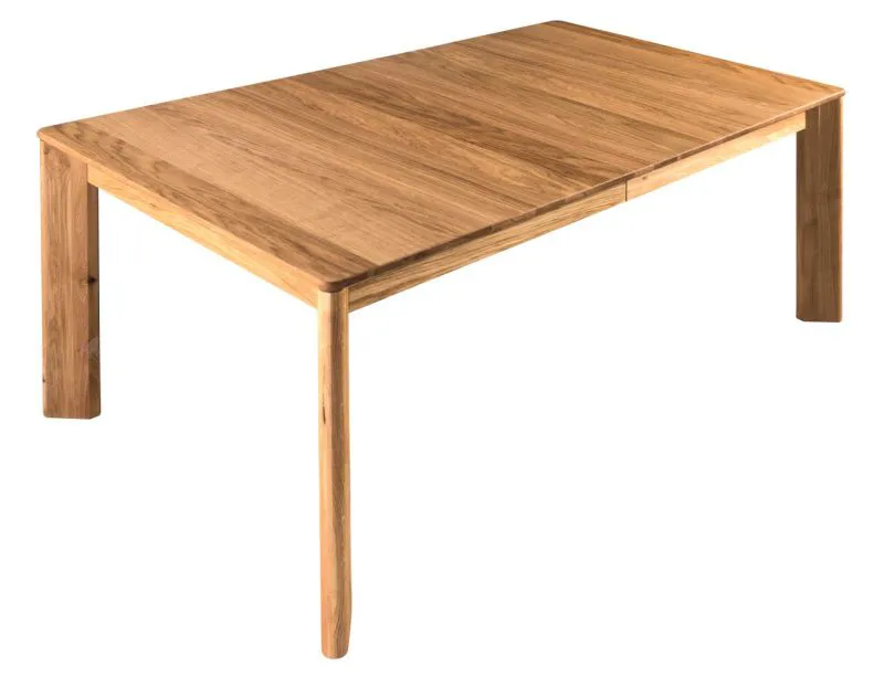 Tavolo da pranzo allungabile Lencois 23 | Rovere massiccio oliato spazzolato | Finitura naturale | 160-240 x 90 cm