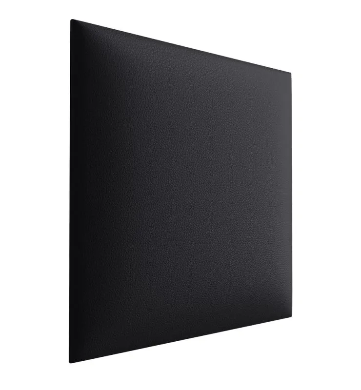Pannelli imbottiti neri 50 x 40 cm | Set 10 pezzi | Rivestimento similpelle resistente