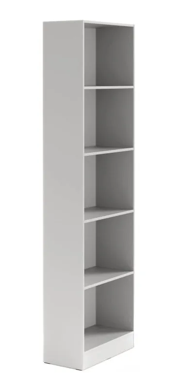 Scaffale | 4 ripiani | colore: grigio platino | altezza 210 cm | libreria | bordi in ABS | 59 x 30 x 210 cm | 5 ripiani | Edegem 06