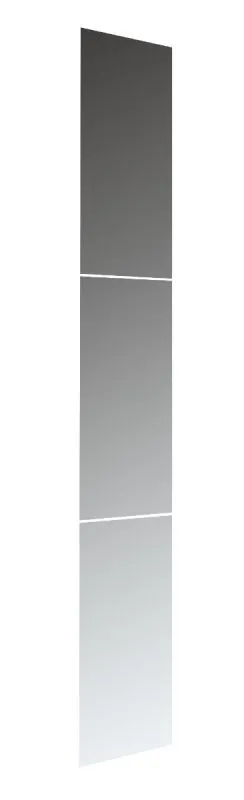 Specchio per armadio scorrevole Sabadell | Design moderno | Set 3 pezzi 214x50 cm | Compatibile con armadi SG-MA