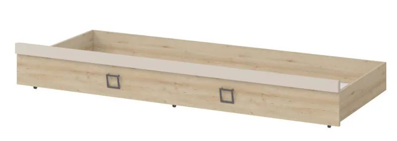 Letto estraibile Benjamin | Faggio e crema | 80 x 190 cm | Design moderno e funzionale