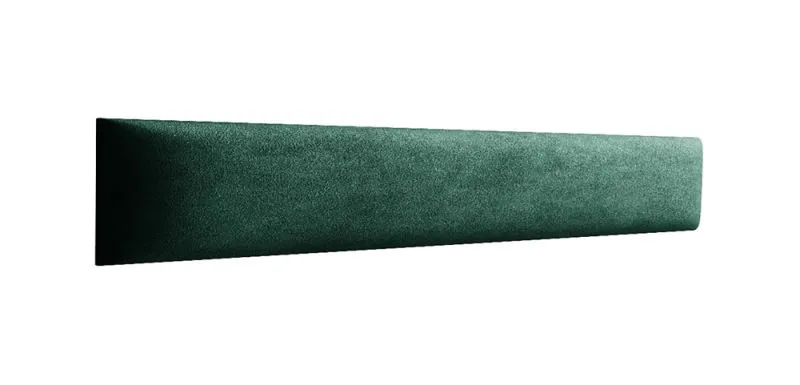 Pannelli imbottiti per tappezzeria | Set 10 pezzi | Velluto verde scuro | 80 x 15 cm