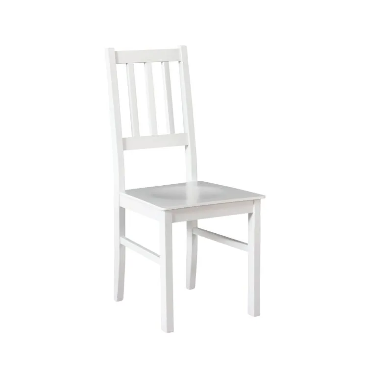 Sedia da pranzo Elista | Stile classico | Legno massiccio di faggio bianco | Robusta e resistente | Seduta 45 cm