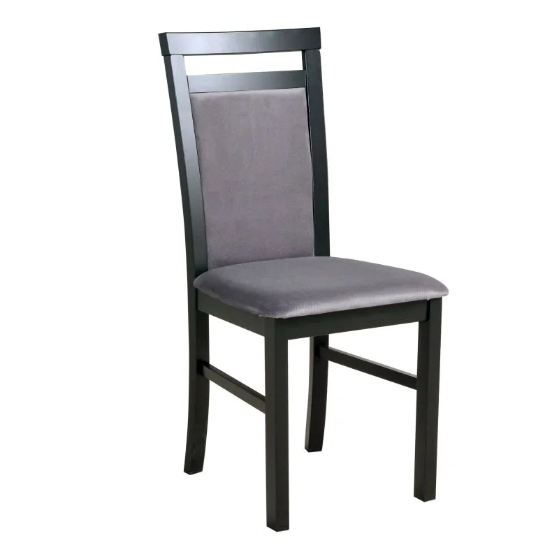 Sedia in faggio nero Smilten | Stile classico | Imbottitura schiuma T-25 | Comfort elevato | Venature naturali