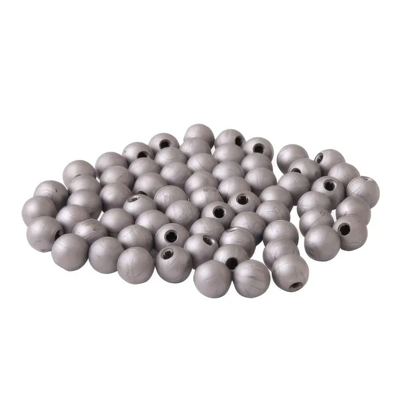 Sfere ornamentali in plastica, Colore: argento