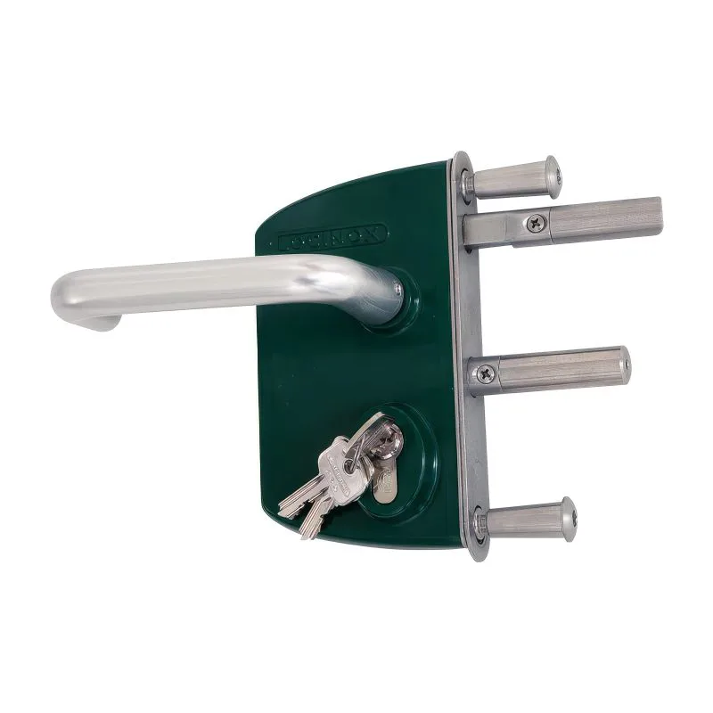 Serratura antipanico con maniglia singola, Colore: verde