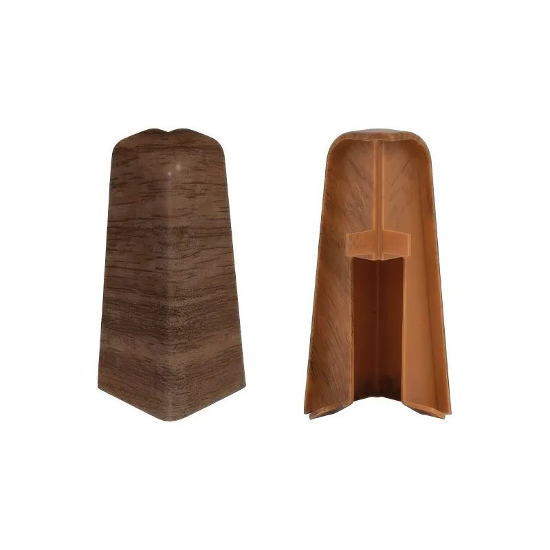 Angolo esterno per battiscopa - Modello: PARIS Effetto rovere, Misure: 60 x 17 mm, Pezzi: 2