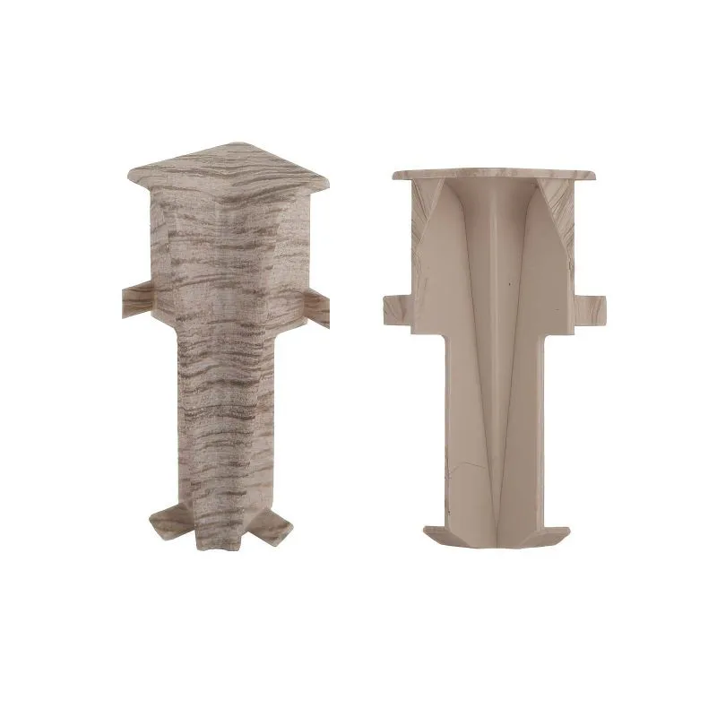 Angolo interno per battiscopa - Modello: LILLE Effetto rovere, Misure: 60 x 17 mm, Pezzi: 2