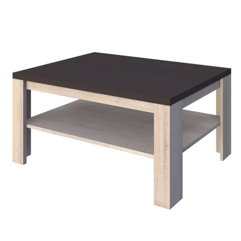 Tavolino soggiorno "Aitape" 19 | Rovere Sonoma scuro/chiaro | 120 x 60 x 56 cm | Design moderno