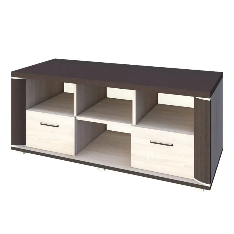 Mobile porta TV "Aitape" 07 | Rovere Sonoma scuro e chiaro | 53 x 135 x 49 cm | Design moderno e funzionale