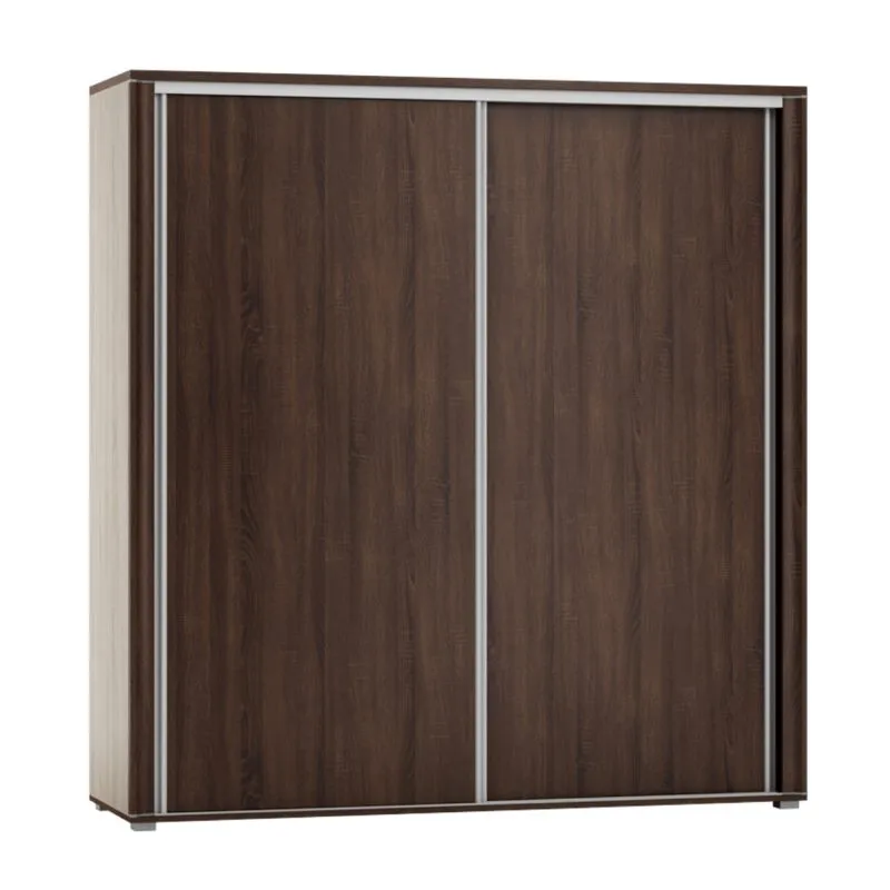 Armadio ante scorrevoli Aitape 18 | Rovere Sonoma scuro | 188 x 190 x 60 cm | Spazio organizzato