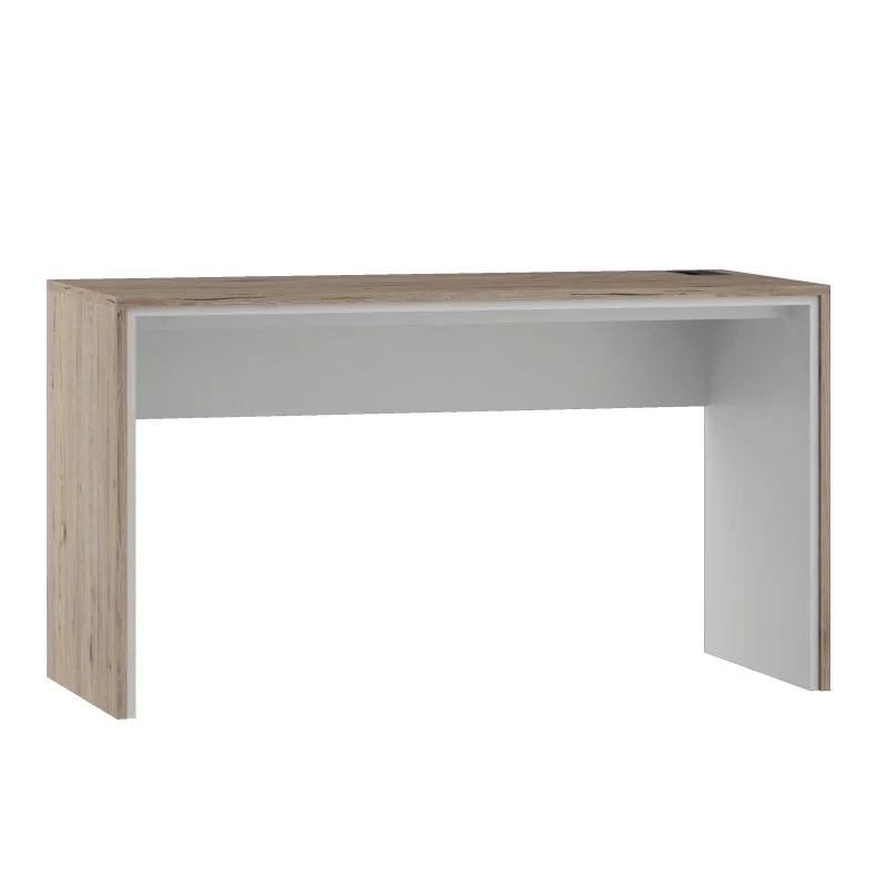 Scrivania "Cianjur" 02 | Rovere e Bianco | 77 x 150 x 60 cm | Design moderno ed elegante