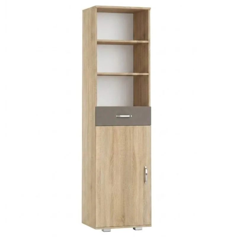 Armadio Ciomas 29 | Rovere Sonoma e grigio | 190 x 50 x 40 cm | Design moderno e pratico