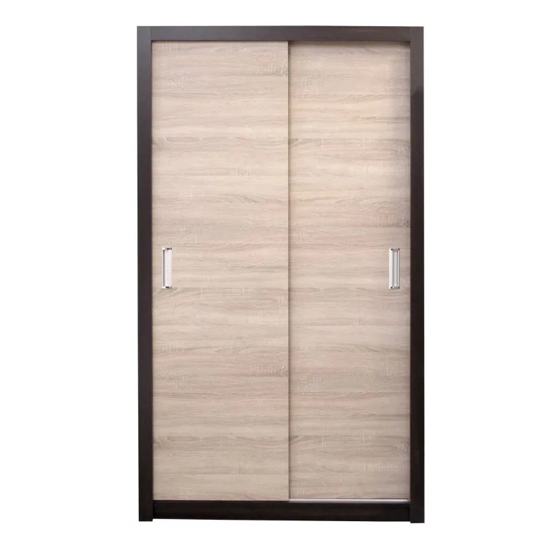 Armadio guardaroba Sepatan 07 | Ante scorrevoli | Wengé e rovere Sonoma | 210 x 100 x 60 cm
