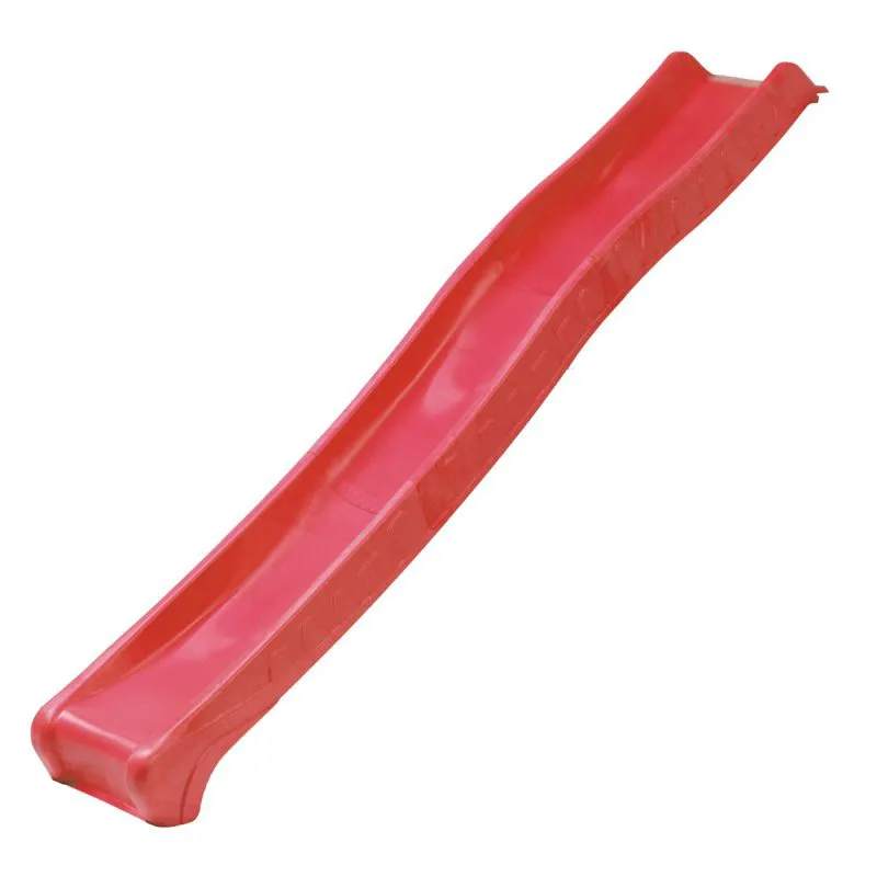 Scivolo rosso con attacco acqua | Lunghezza 2,87 m | Smontabile in 3 parti | Per esterni
