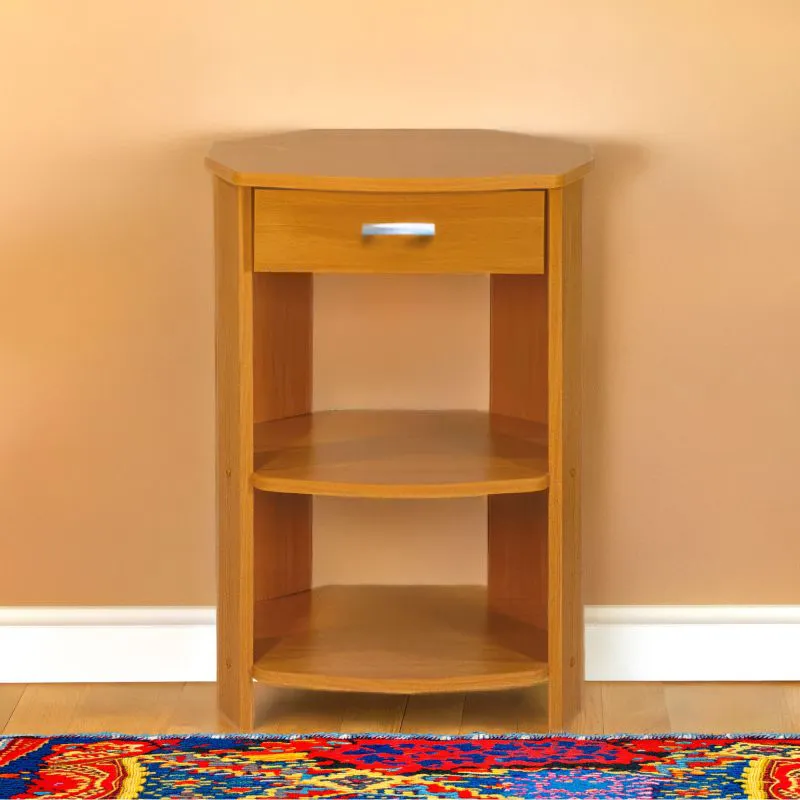 Comodino Grogol 17 ontano | Design moderno | 73 x 50 x 43 cm | 1 cassetto, 2 ripiani