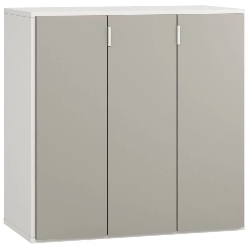 Madia Bellaco 31 bianco e grigio | Design moderno | 92 x 90 x 47 cm | Ante soft close