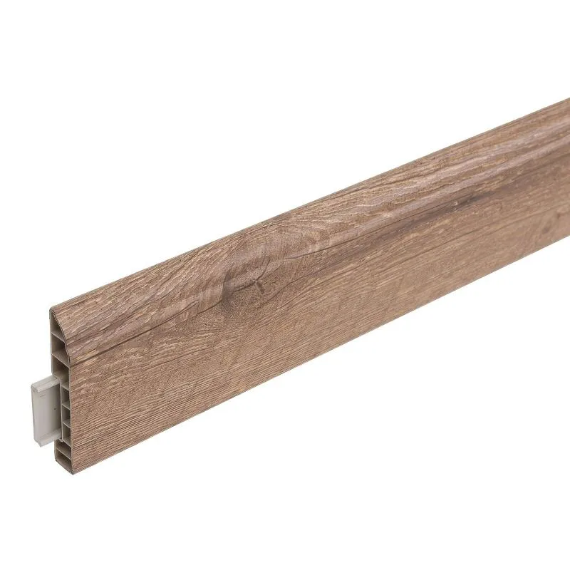 Battiscopa 2400 x 80 x 15 mm - Modello: VERDI Effetto rovere