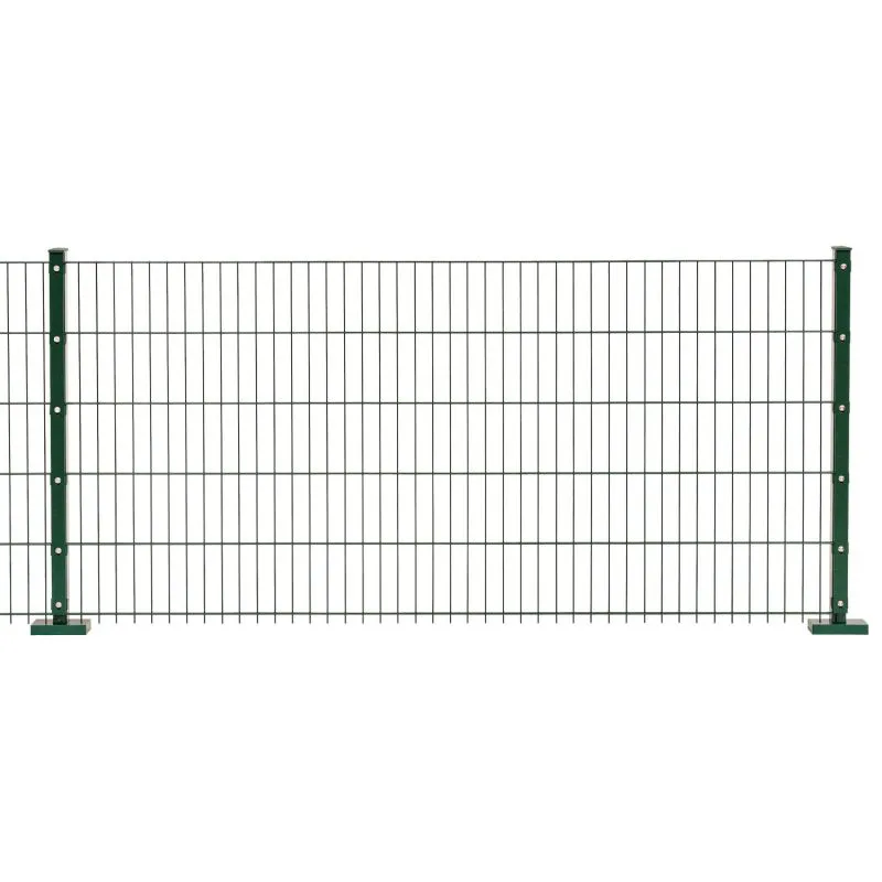 Recinzione in grigliato a doppia barra "Davide" 6/5/6 mm, Stile: verniciato in verde, Altezza: 63 cm, Lunghezza: 251 cm