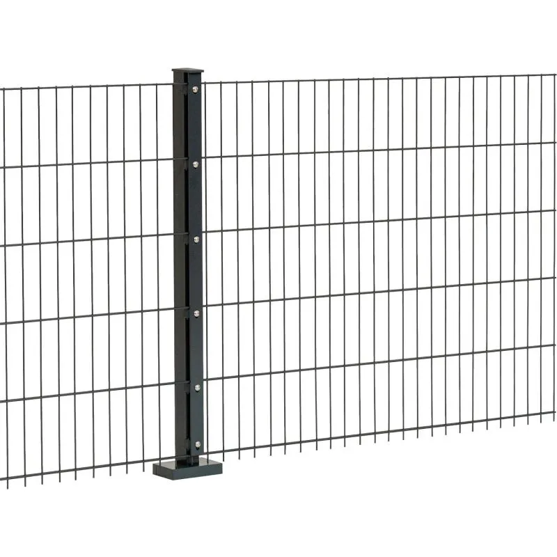 Recinzione a doppia barra „Golia“ 8/6/8 mm, Stile:  verniciato in antracite, Altezza: 223 cm, Lunghezza: 251 cm