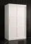 Armadio Liskamm 01 bianco opaco | 200 x 100 x 62 cm | 2 ante scorrevoli | Spazioso e funzionale