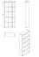 Scaffale Knide 11 | Rovere Artisan | 5 scomparti | Bordi ABS | 176,5 x 70 x 24,5 cm