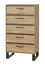 Cassettiera Kanel 12 cassetti | Rovere e Antracite | 125 x 70 x 41 cm | Design moderno e funzionale