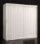 Armadio Balmenhorn 61 bianco opaco | 2 ante scorrevoli | 10 scomparti | 200 x 180 x 62 cm