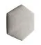 Pannelli imbottiti grigi 35 x 40,5 cm | Set 10 pezzi | Rivestimento velluto resistente | Facili da pulire