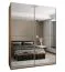 Armadio / Armadio con ante scorrevoli | 245,5 x 190 x 64 cm | 2 aste appendiabiti | Specchio | Colore: rovere Artisan | 2 ante scorrevoli | 11 scomparti | Chiusura ammortizzata