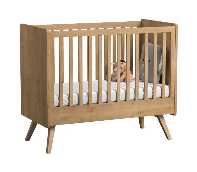 Lettino per bambini "Aleksander" 21 | Rovere | 60 x 120 cm | Design moderno e linee semplici