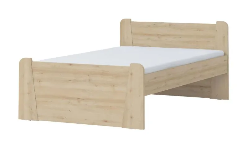 Letto una piazza e mezza Benjamin 04 | Faggio naturale | 120 x 200 cm | Design moderno e qualità