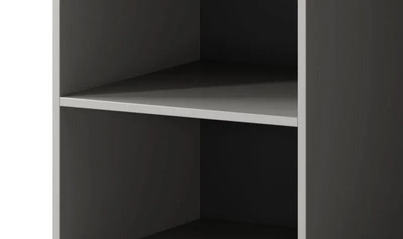 Set 4 ripiani per armadio Bainton | Grigio elegante | Laminato robusto | Finitura precisa
