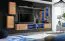 Pensile Volleberg 68 | Rovere Wotan | 150 x 280 x 40 cm | Ampio spazio di archiviazione | Design moderno