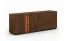 Mobile porta TV Sienne 07 | Rovere selvatico massiccio | Tabacco oliato e spazzolato | 6 scomparti | LED integrato | 60 x 165 x 43,5 cm