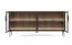 Madia Chaabane 02 | Rovere Dunin/Nero | 4 Ante Vetro Marrone | LED | 82,5x181x39 cm | Metallo