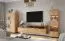 Mobile TV sospeso Rania 04 | 52 x 200 x 39 cm | Rovere massiccio oliato | Illuminazione LED integrata