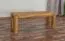 Panca in rovere massello "Wooden Nature" 133 | 120 x 33 cm | Design moderno | Colore naturale