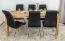 Tavolo pranzo in rovere massello oliato 180 x 90 cm | Wooden Nature 418 | Design moderno e naturale