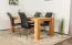 Tavolo da pranzo Wooden Nature 115 | Faggio massello oliato | 180 x 100 cm | Design moderno e robusto