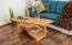 Tavolino in faggio massello oliato | Design moderno | 47 x 110 x 70 cm | Nature 10